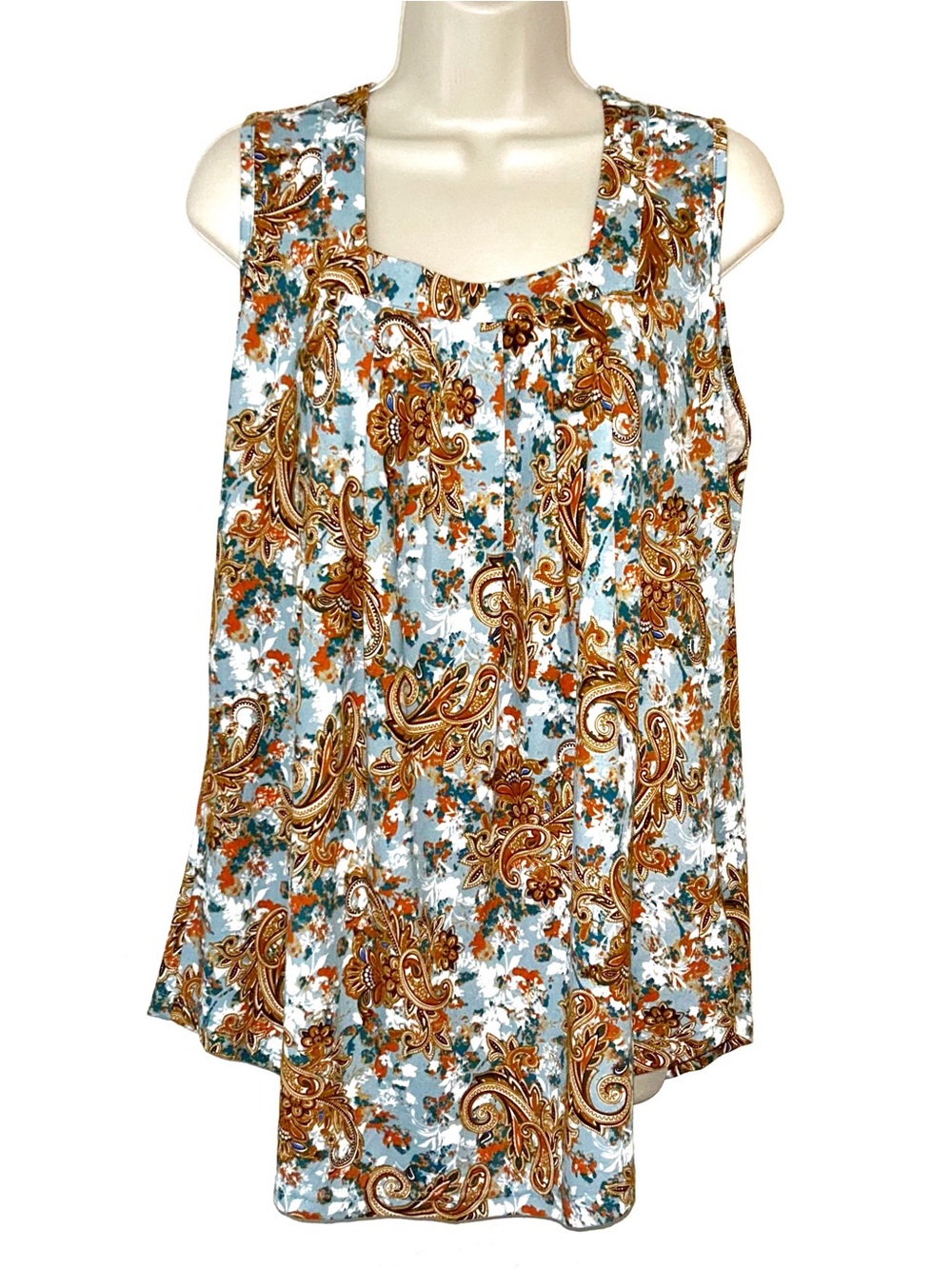 Women’s Paisley & Floral Sleeveless Tank Top